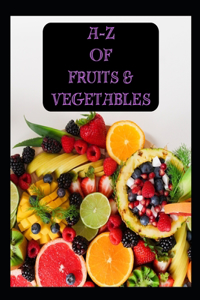 A-Z Fruits & Vegetables Coloring Book