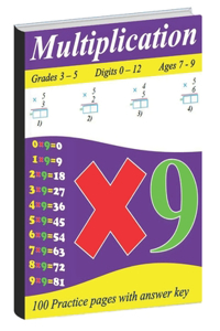 Multiplication For Kids (Ages 7-9, Digits 0-12)