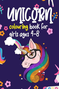 Unicorn Colouring Book For Girls Ages 4-8