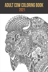 Adult cow coloring book 2021