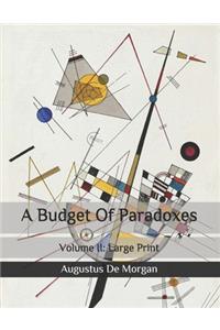 A Budget Of Paradoxes