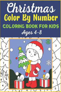 CHRISTMAS COLOR BY NUMBER COLORING BOOK FOR KIDS Age 4-8