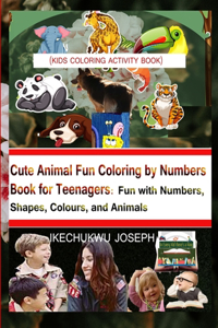 Cute Animal Fun Coloring by Numbers Book for Teenagers