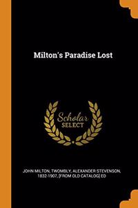 MILTON'S PARADISE LOST