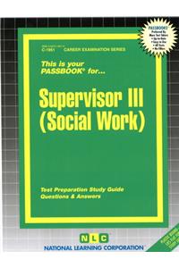 Supervisor III (Social Work)
