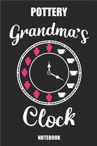 Pottery Grandma´s Clock Notebook