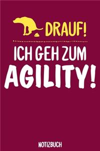 Ich geh zum Agility Notizbuch