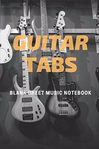 Guitar TABS - Blank Sheet Music Notebook