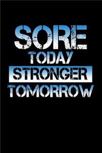 Sore today. Stronger tomorrow