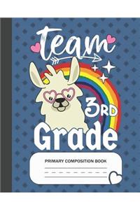 Team 3rd Grade - Primary Composition Book