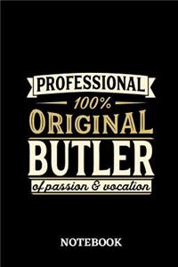 Professional Original Butler Notebook of Passion and Vocation