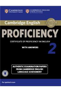 Cambridge English Proficiency 2 Student's Book with Answers with Audio
