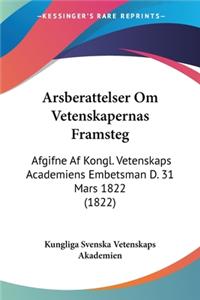 Arsberattelser Om Vetenskapernas Framsteg