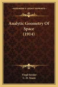 Analytic Geometry of Space (1914)