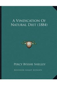 Vindication Of Natural Diet (1884)