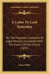 A Letter To Lord Tenterden