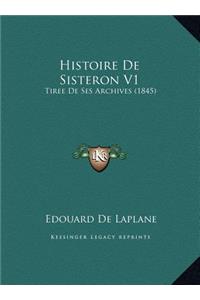 Histoire De Sisteron V1