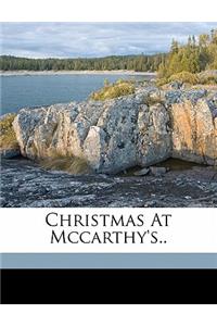 Christmas at McCarthy's..