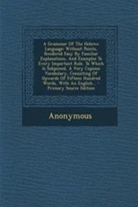 Grammar of the Hebrew Language