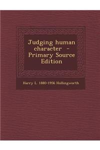 Judging Human Character