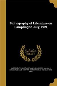 Bibliography of Literature on Sampling to July, 1921