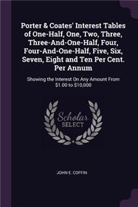 Porter & Coates' Interest Tables of One-Half, One, Two, Three, Three-And-One-Half, Four, Four-And-One-Half, Five, Six, Seven, Eight and Ten Per Cent. Per Annum