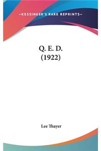 Q. E. D. (1922)