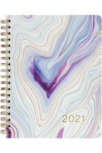 2021 Blue Agate Desk Calendar