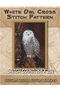 White Owl Cross Stitch Pattern