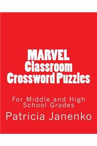 MARVEL Classroom Crossword Puzzles