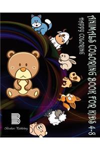 Animals Coloring Book For Kids 4-8