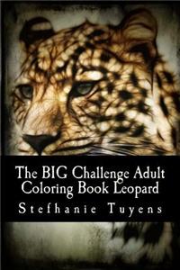 BIG Challenge Adult Coloring Book Leopard