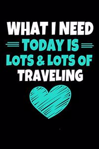 What I Need Today Is Lots Lots Traveling