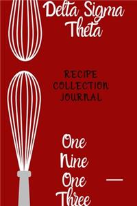 Delta Sigma Theta Recipe Collection Journal