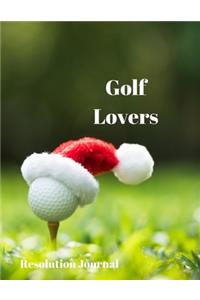Golf Lovers Resolution Journal