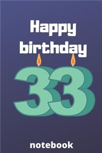 Happy birthday notebook