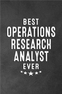 Best Operations Research Analyst Ever
