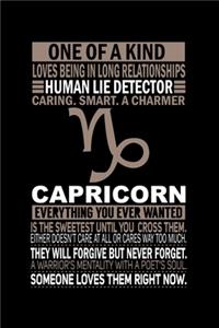 Capricorn Diary: A Journal, Notepad, or Diary to write down your thoughts. - 120 Page - 6x9 - College Ruled Journal - Writing Book, Personal Writing Space, Doodle, N