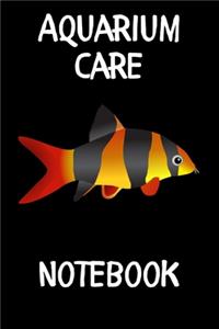 Aquarium Care Notebook