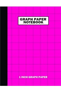 Graph Paper Notebook. 1 Inch Graph Paper