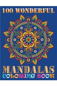 100 Wonderful Mandalas Coloring Book