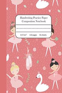 Handwriting Practice Paper Composition Notebook