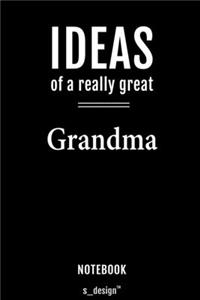 Notebook for Grandmas / Grandma