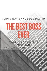 The Best Boss Ever