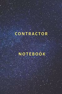 contractor organization notebook Diary - Log - Journal For Recording job Goals, Daily Activities, & Thoughts, History