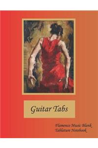 Guitar Tabs Flamenco Music Blank Tablature Notebook
