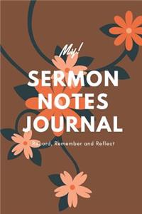 My Sermon Notes Journal