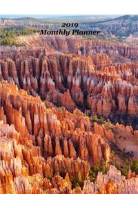 2019 Monthly Planner: Bryce Canyon