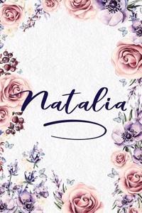 Natalia: Personalized Name Lined Journal - Gift Notebook for Women and Girls