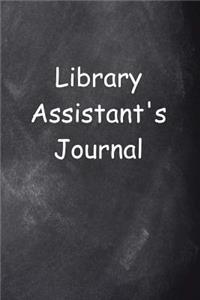 Library Assistant's Journal Chalkboard Design